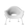 Pupa chair with chrome-plated legs