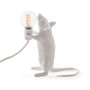Lampada da tavolo Mouse in piedi - bianco