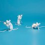 Lampe de table Mouse allongé - blanc