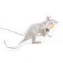 Lying Mouse table lamp - white