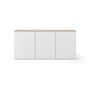 Join sideboard 180H2 matt white with wooden top