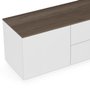 Join cupboard 180L1 matt white with wooden top