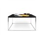 Gleam 75 coffee table with chrome base