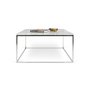 Gleam 75 coffee table with chrome base