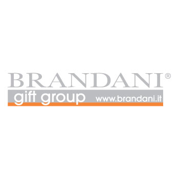 BRANDANI Set 6 Flute Oh My Gold in Crystal Glass