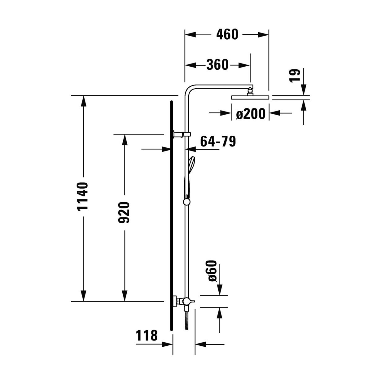 Duravit, Soffione doccia