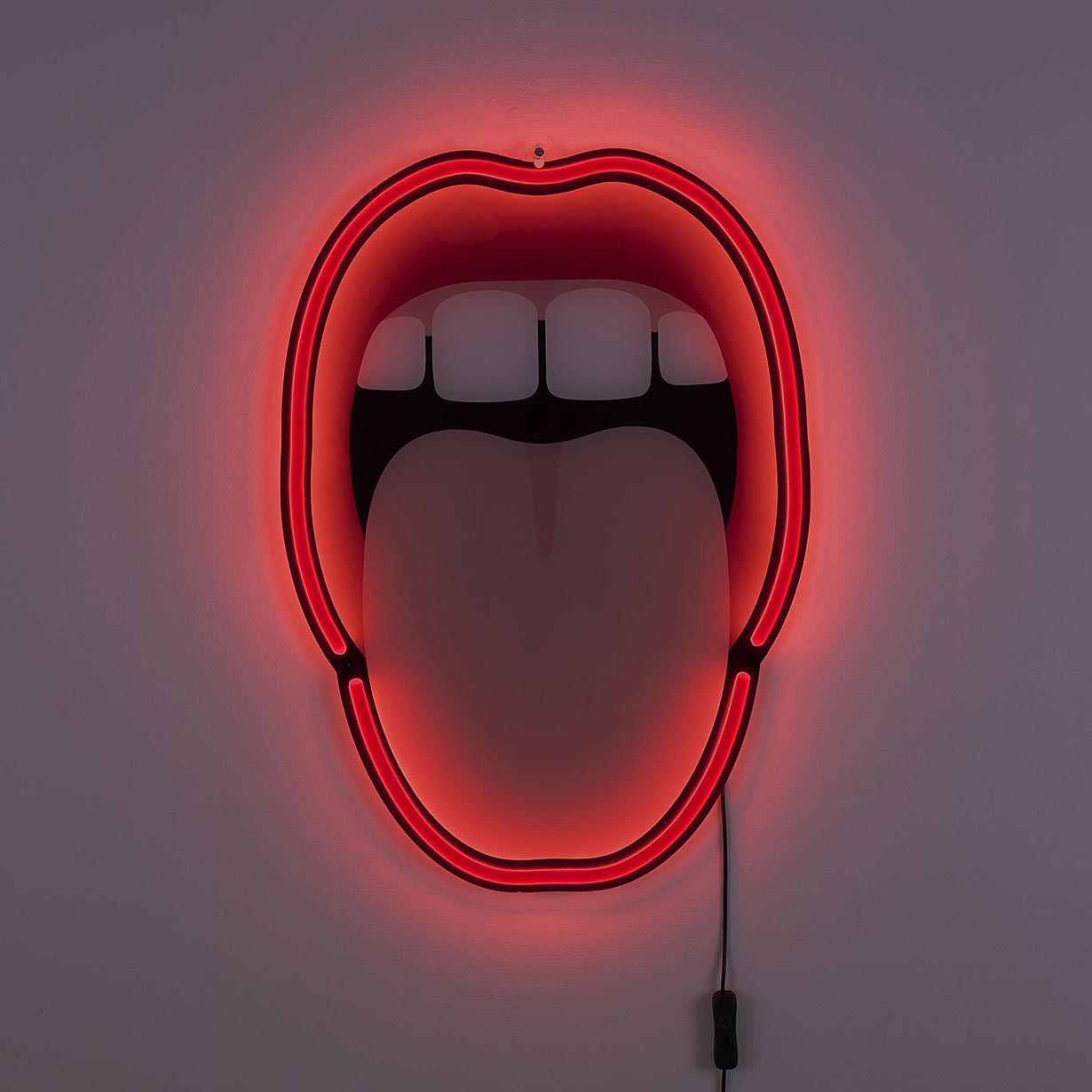 Decorazione luminosa da parete Tongue Led by Seletti