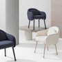 Corolla 270 Upholstered armchair in Divina3 fabric