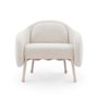 Corolla 271 Upholstered lounge chair in Boemian fabric