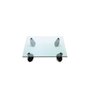 Coffee table Table with wheels low small 100x100cm