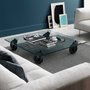 Coffee table Table with wheels low small 70x140cm