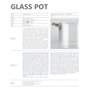 Borosilicate glass pot