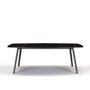 Squid M hexagonal table with black marble top