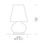Paralume M (medium) T table lamp 