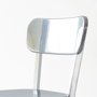Déjà-vu chair in polished aluminum