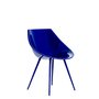 Lagò lacquered blue armchair