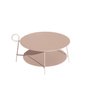Carmina round nude coffe table 43 cm