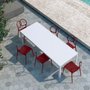 Kalimba rectangular outdoor table 240 cm