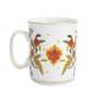 Floral mug with gold edge