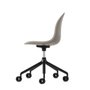 Academy swivel chair with black aluminum base