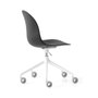 Academy swivel chair with white aluminum base