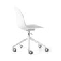 Academy swivel chair with white aluminum base