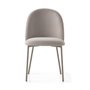 Conjunto de 2 sillas Tuka de metal gris tórtola