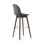 Academy high stool in ash and Vintage fabric