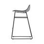 Academy stool with low backrest