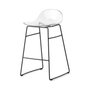 Academy stool with low backrest