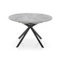 Giove round extendable wooden table