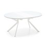Giove round extendable glass table