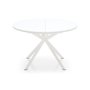 Giove round extendable glass table