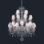 Marie Antoinette chandelier with 28 lights white