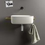 Lavabo per il bagno in poliuretano con porta asciugamani e appendi oggetti Bounce