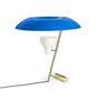 Model 548 table lamp with polished brass finish