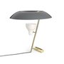 Model 548 table lamp with polished brass finish