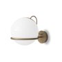 Model 238 wall lamp with single sphere and on/off switch