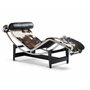 LC4 chaise longue in fur-trimmed leather