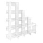 Atmosphere 3 wall bookcase