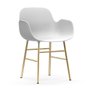 Form Armchair with brass frame