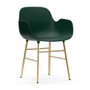 Form Armchair with brass frame