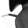 My Chair Silla con estructura de acero barnizado negro