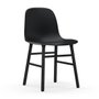 Set of 2 black Form Wood chairs