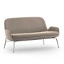 Era Sofa 2 seats with chromed legs - City Velvet fabric