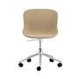 Hyg Front 5W Upholstered swivel chair - Camira Main Line Flax fabric
