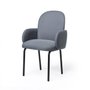 Dost Dinner armchair with metal structure