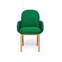 Dost Dinner armchair with wood structure