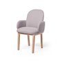 Dost Dinner armchair with wood structure