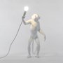 Monkey Outdoor lamp standing version - white